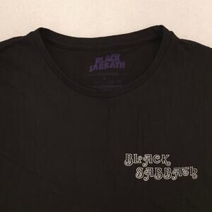 Black Sabbath Band Crew Neck Short Sleeve Graphic T-Shirt Mens Size L Black